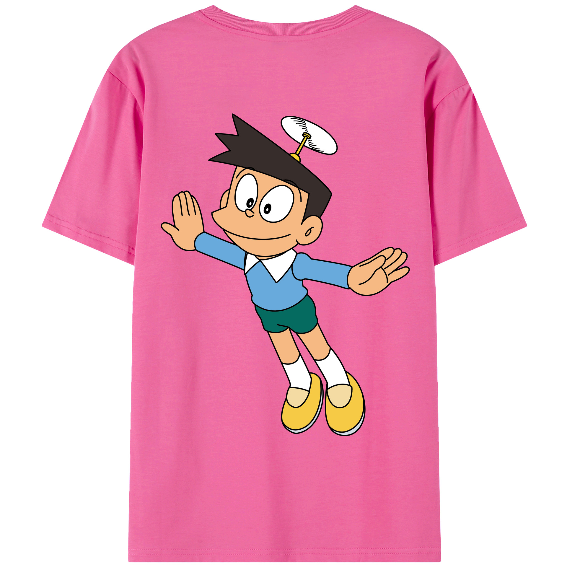 （画像用） ドラえもん 骨川 スネ夫 Doraemon Honekawa Suneo レディース半袖Tシャツ(バックプリント)